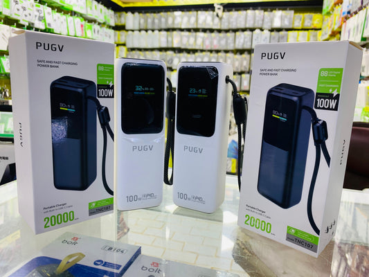 PUGV 20000mAh 100W Fast Charging Power Bank