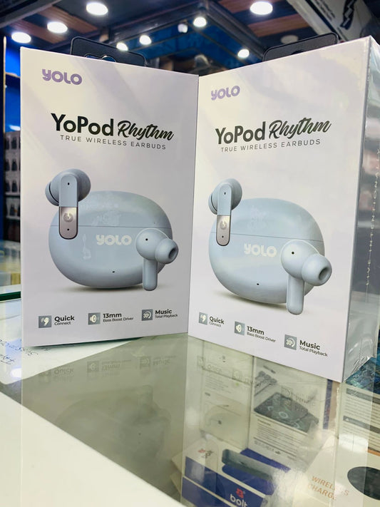 Yolo YoPod Rhythm Wireless Earbuds With Official Warraty