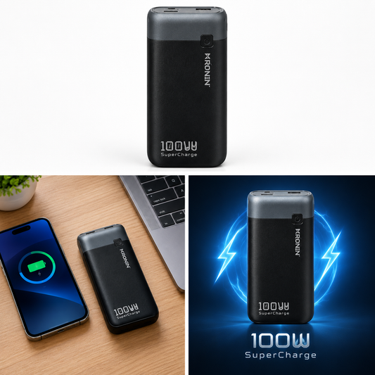 RONIN 100W SuperCharge Power Bank – High-Speed Portable Charger