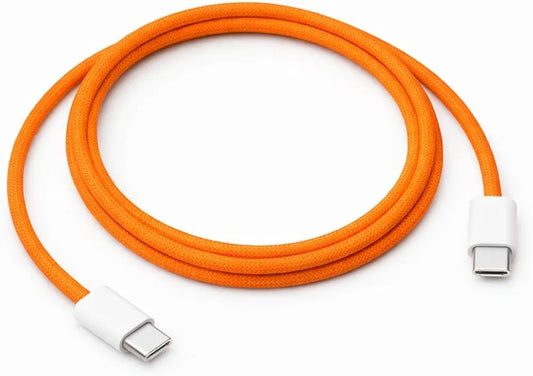 New 2026-Durable Nylon Braided 60W PD USB C to C Fast Charging Cable for iPhone 17/16/15, Samsung Galaxy & Laptops Orang 1PS Cable Only (3-Month Seller Warranty) 77% off
