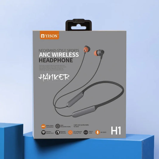 YISON-H1 ANC Wireless Earbud Magnetic Neck-Mounted Headset