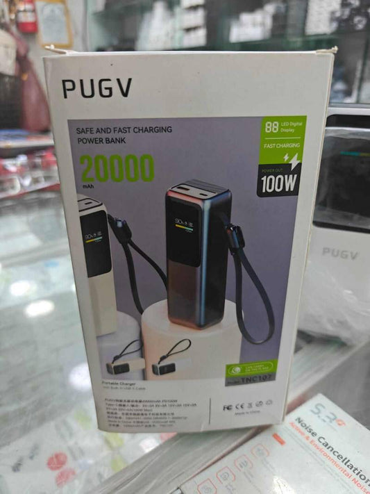 PUGV 20000mAh 100W Fast Charging Power Bank