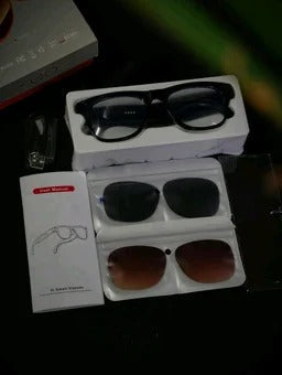 XK One Pro AI Smart Glasses with HD Video Recording, Real-Time Language Translation &amp; AI Voice Assistant - Includes