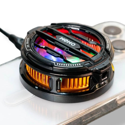 ORIGINAL MEMO CX07 Magnetic Phone Radiator Phone Cooling Fan Case Cold Wind Handle Fan for PUBG Phone Cooler Phone Cooling Fan Case RGB